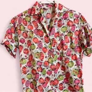 Vintage 50s Paper Lantern Blouse